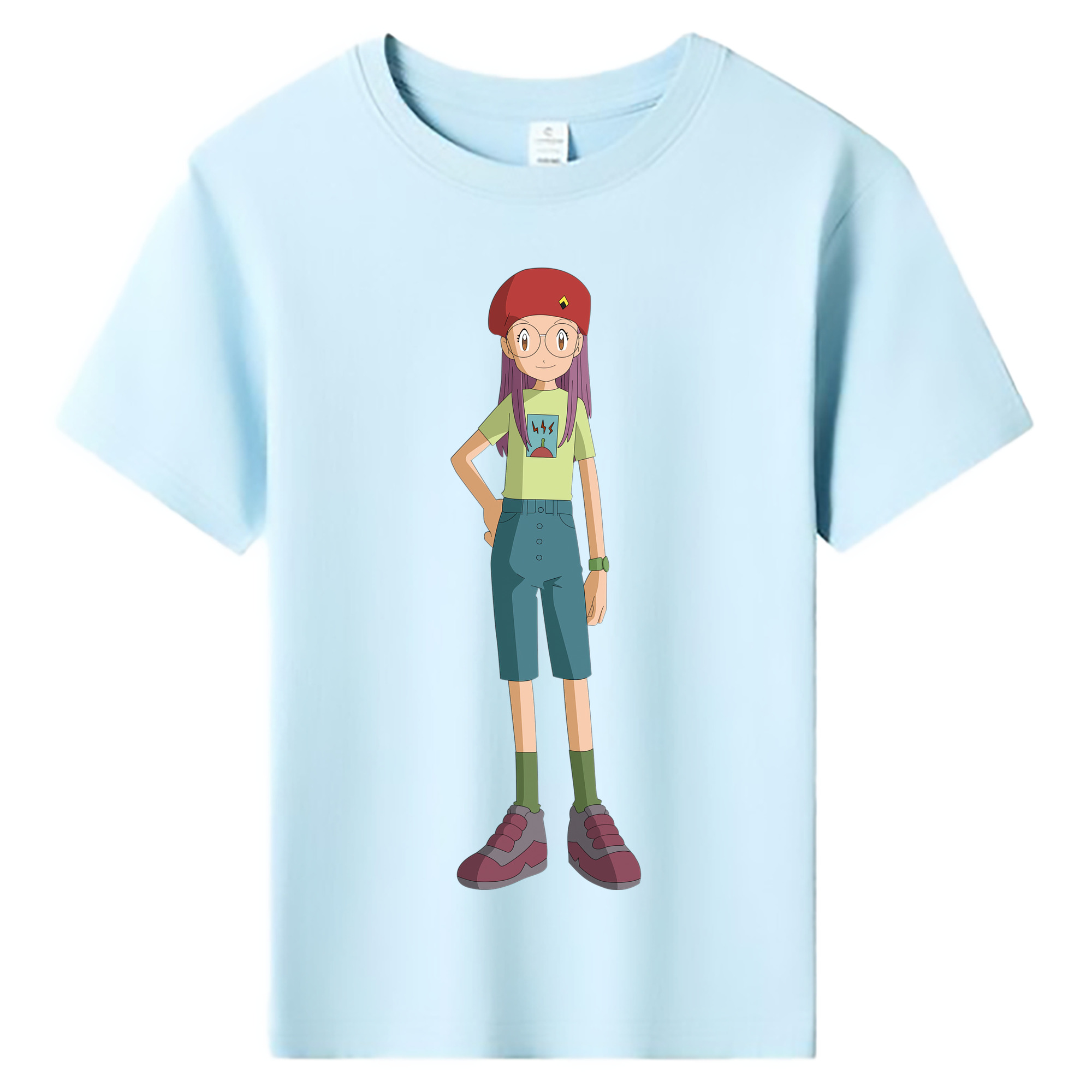 （画像用） Digimon デジタルモンスター/デジモン 綿100％キッズTシャツ（フロントプリント）